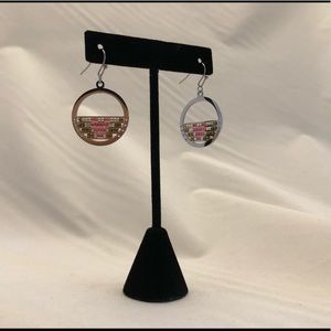 Hand beaded Japanese cylinder bead earrings